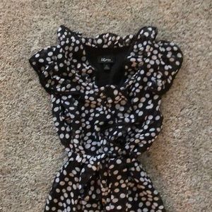 Ruffle polka dot dress